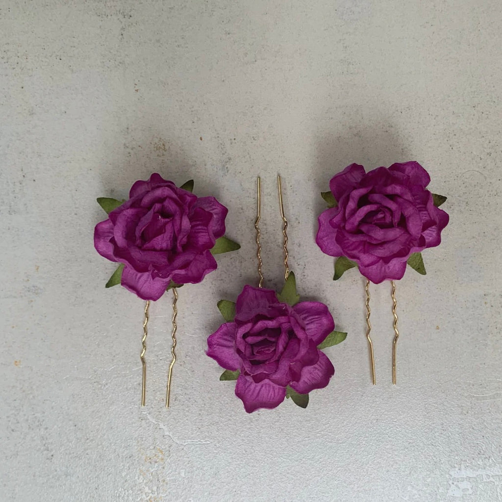 Rose Pins - Set of 3