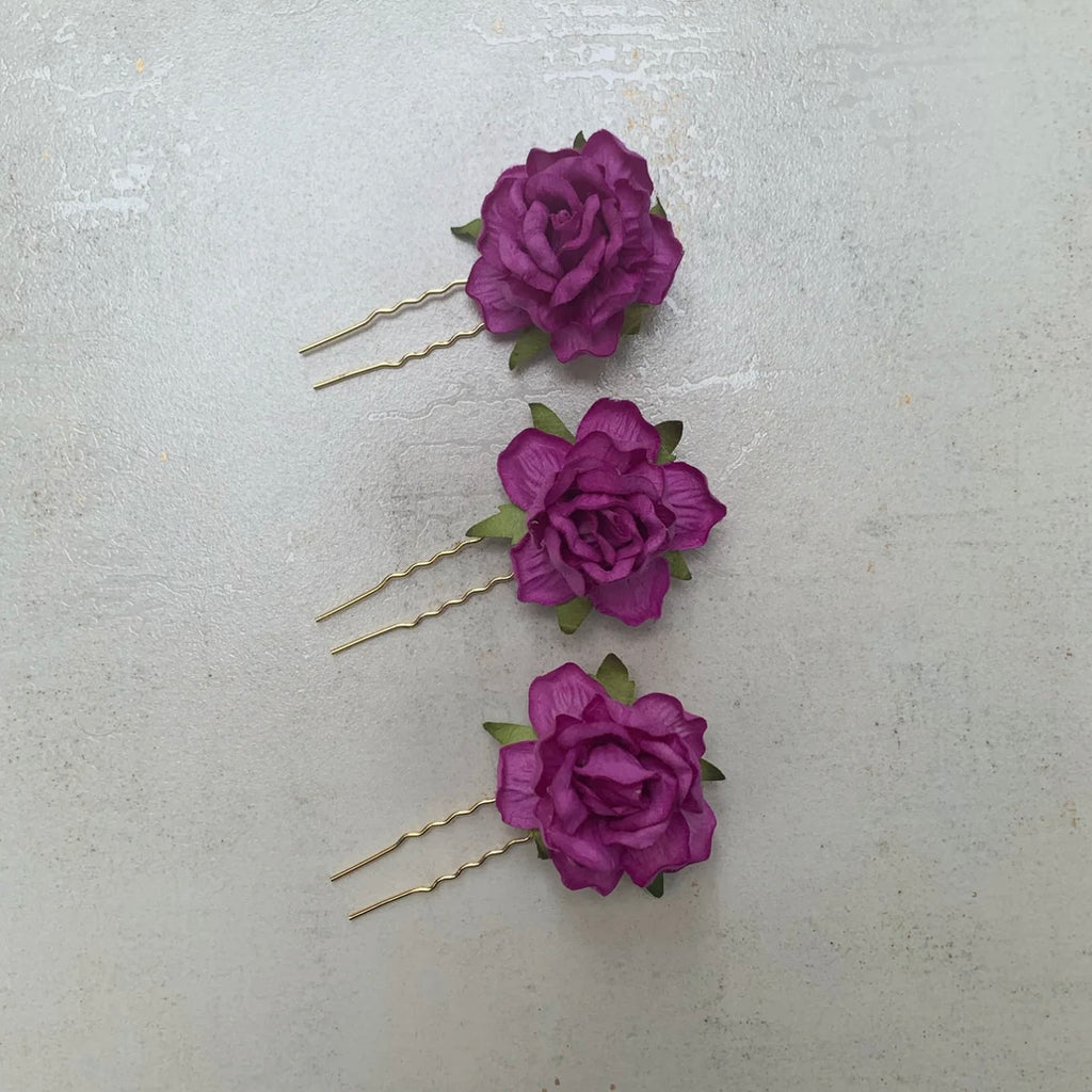 Pinned Roses Rose Pins - Set of 3 | Ami Mane Jewellery & Accessories