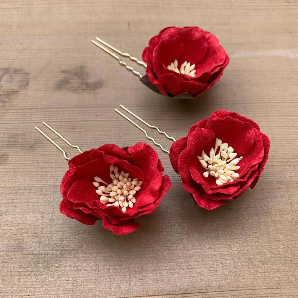 Poppy Pins - Set of 3