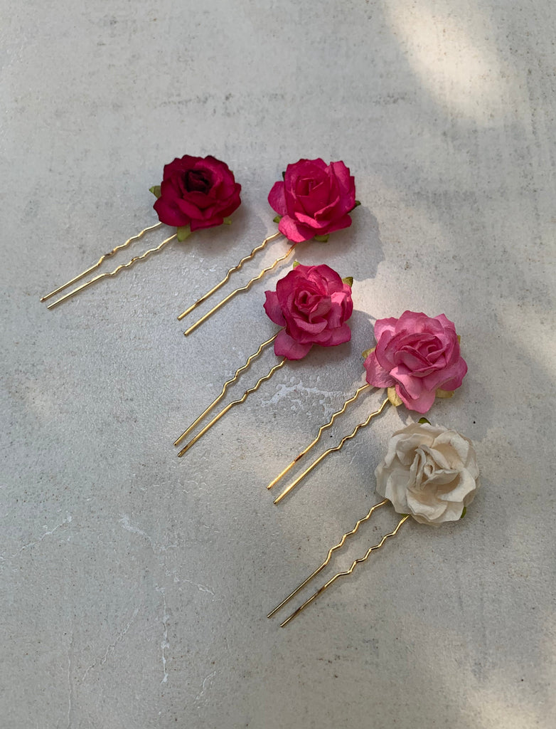 Ombre Rose Pins Small - Set of 5
