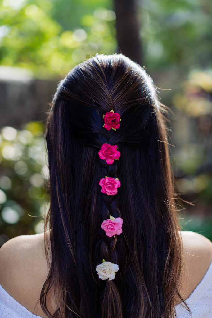 Ombre Rose Pins Small - Set of 5