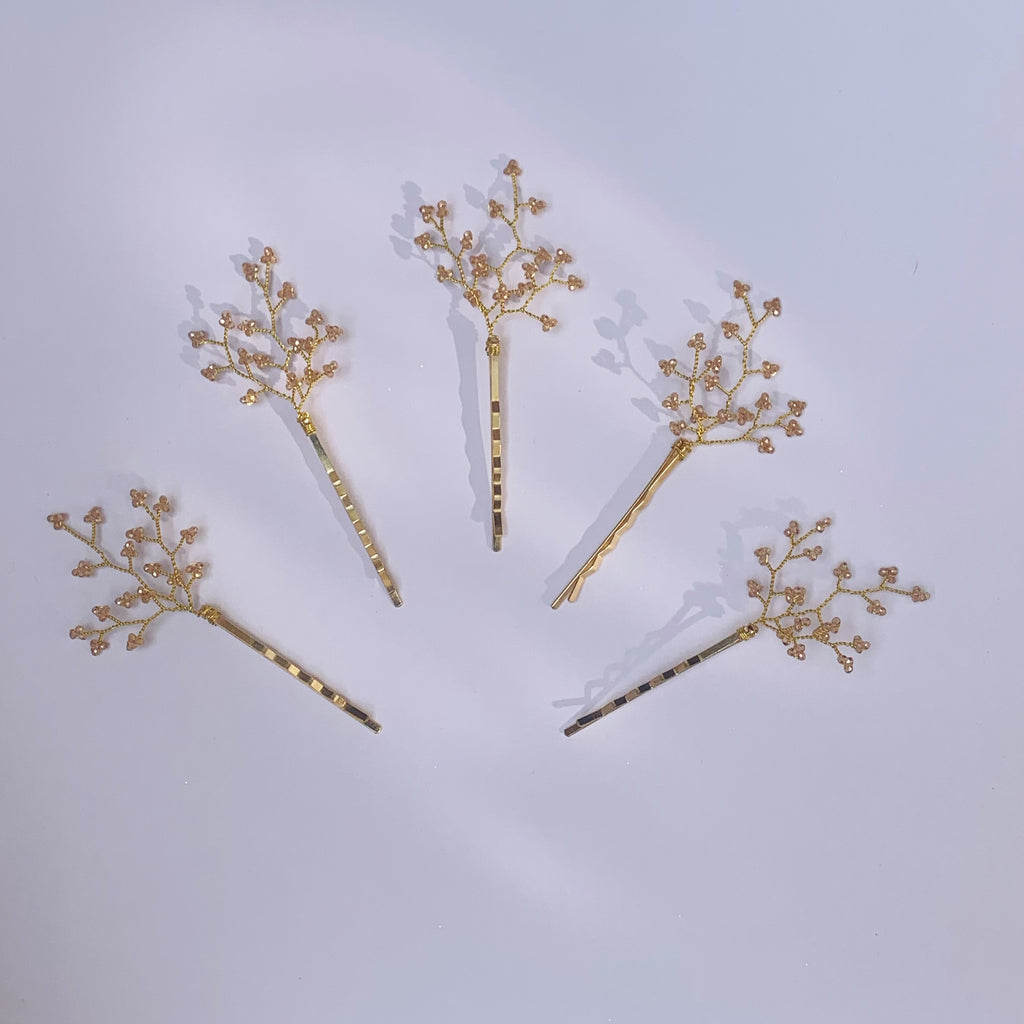 Gold Cluster Pins - Set of 5